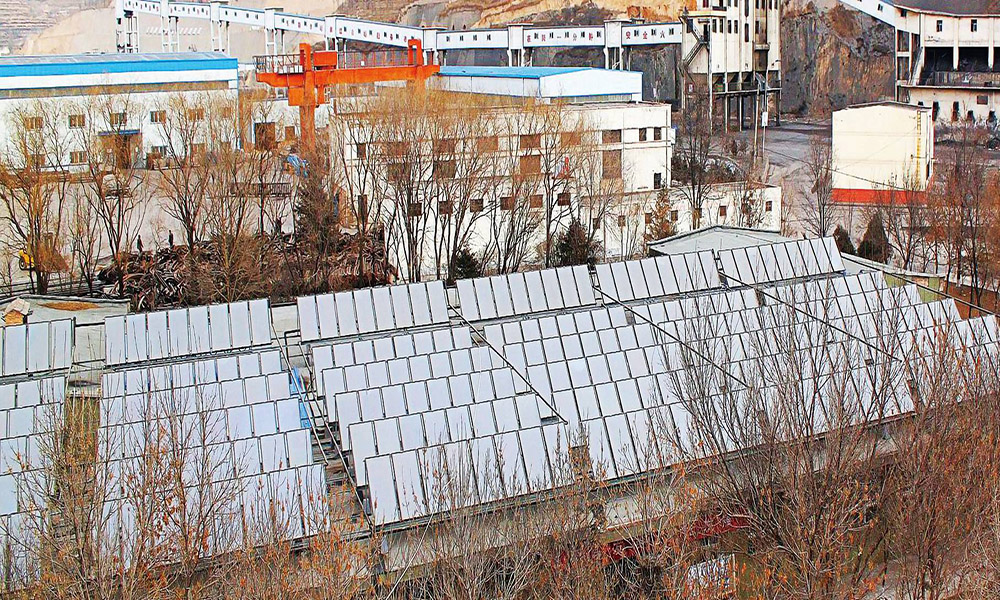 宁夏王洼煤矿平板太阳能热水项目